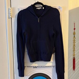 Vince waffle zip sweatshirt